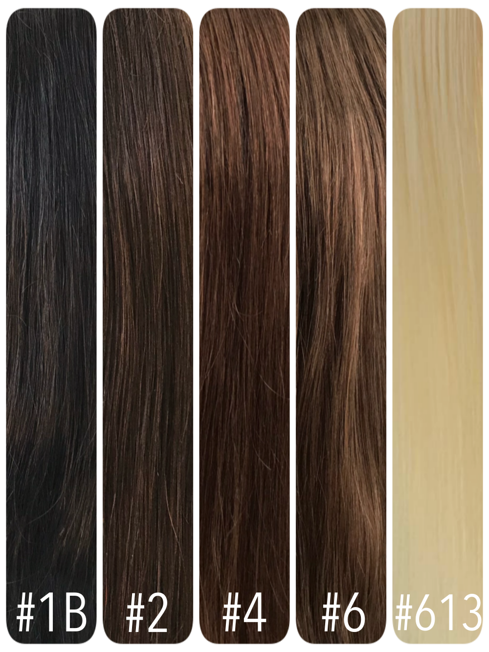 easyfit hair topper color chart