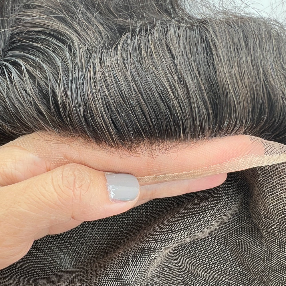 full lace men's toupee natural hairline
