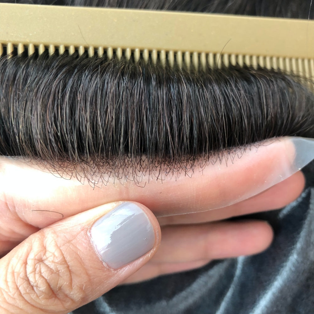 thin skin injection toupee natural hairline