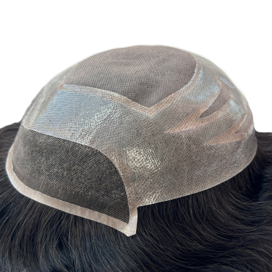 Durable Mono Base With Natural Lace Frontal Toupee For Men (EFM13)