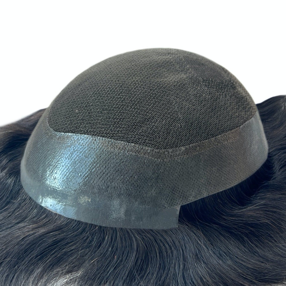 lace center hair piece for men