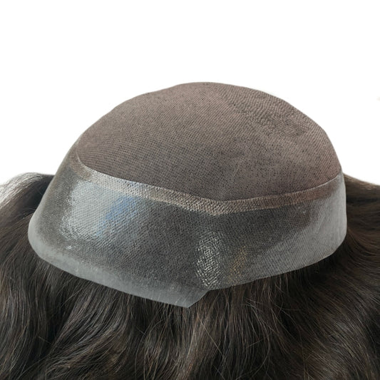 fine mono center toupee for men