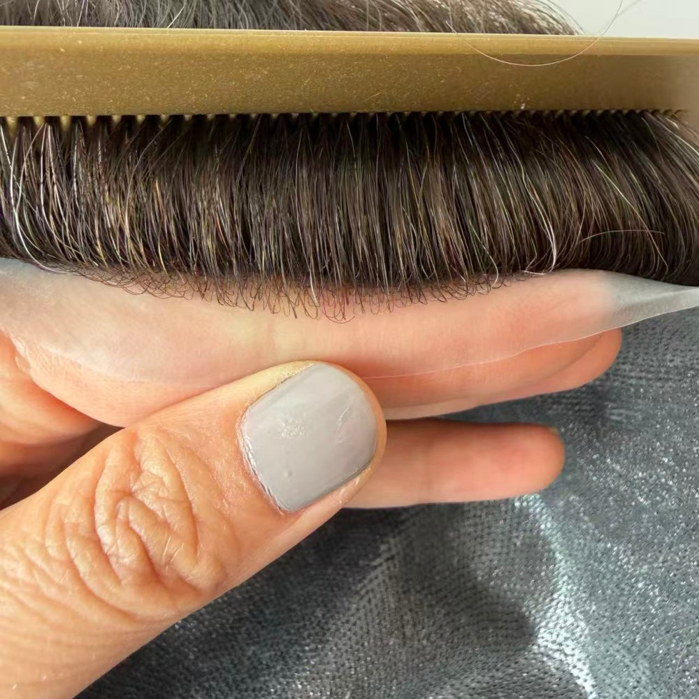thin skin hairpiece natural hairline