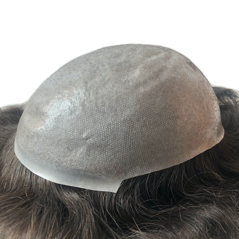 0.08~0.10mm Clear Poly Toupee For Men (EFM08)