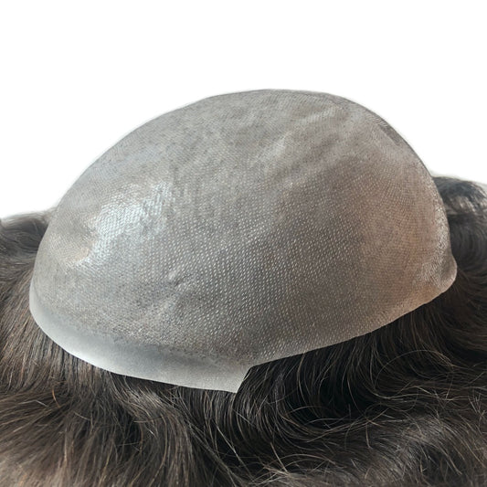 0.08~0.10mm Clear Poly Toupee For Men (EFM08)
