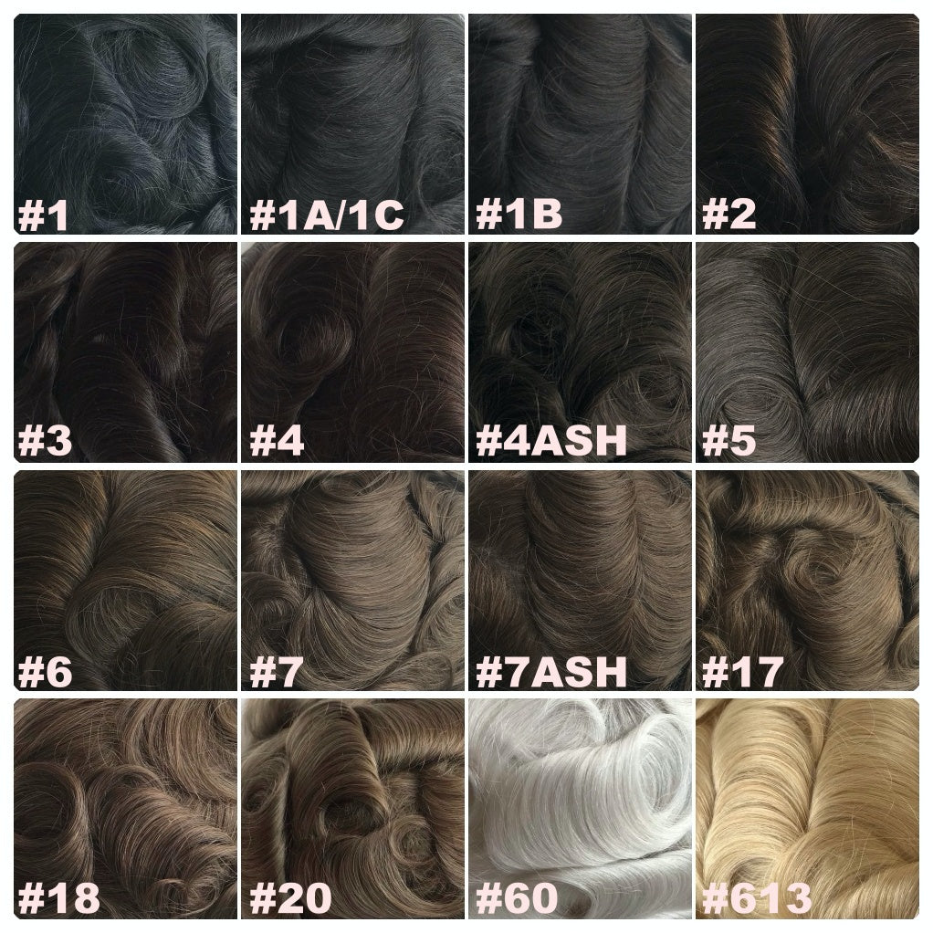 0.08~0.10mm Clear Poly Toupee For Men (EFM08)