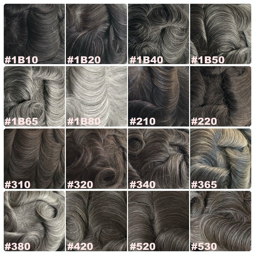 0.08~0.10mm Clear Poly Toupee For Men (EFM08)