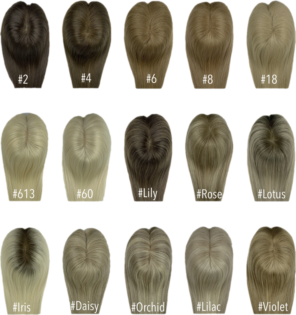 easyfit hair topper color chart