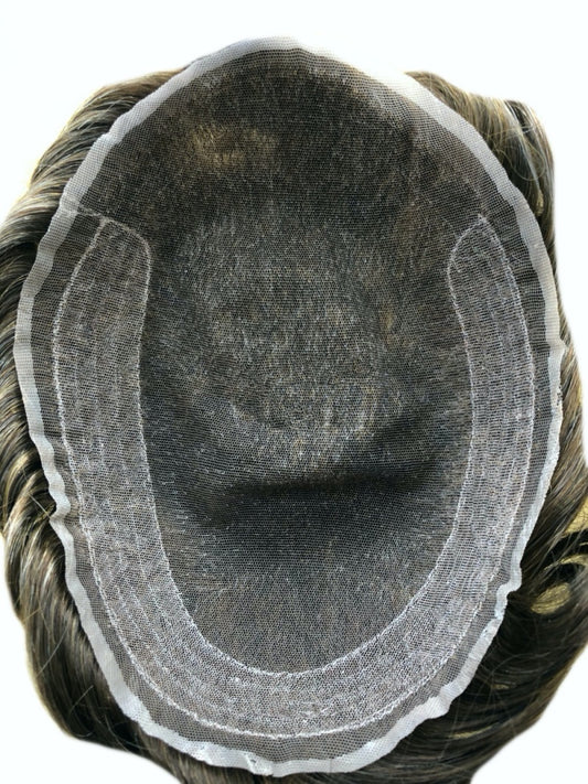 full lace base hairpiece for men